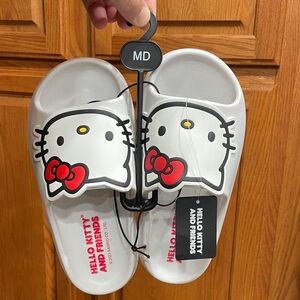 Hello Kitty Slide Sandals with Red Bow